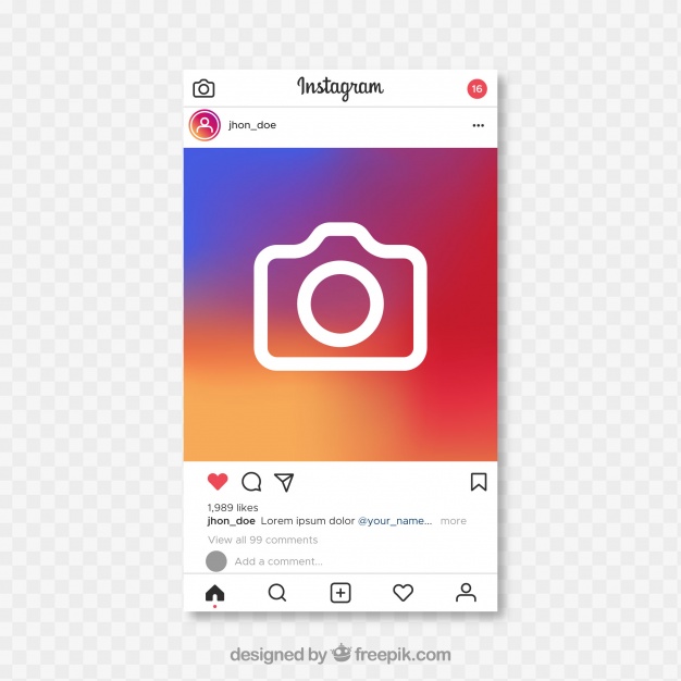 Instagram feed template with transparent background vector png. 70 Free Instagram Mockup Templates Post Story Feed Ad Page Live Grid