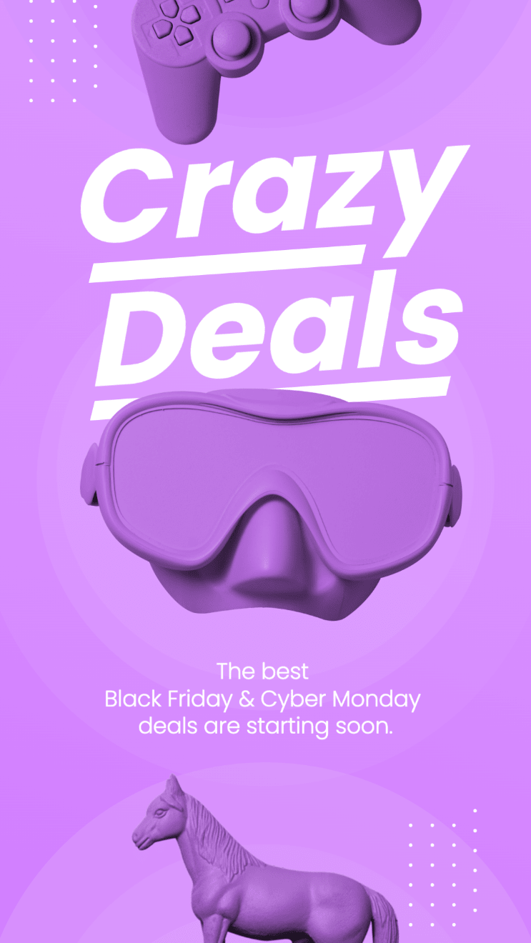 A stroll in the streets? Black Friday Cyber Monday Promotion Instagram Story Template