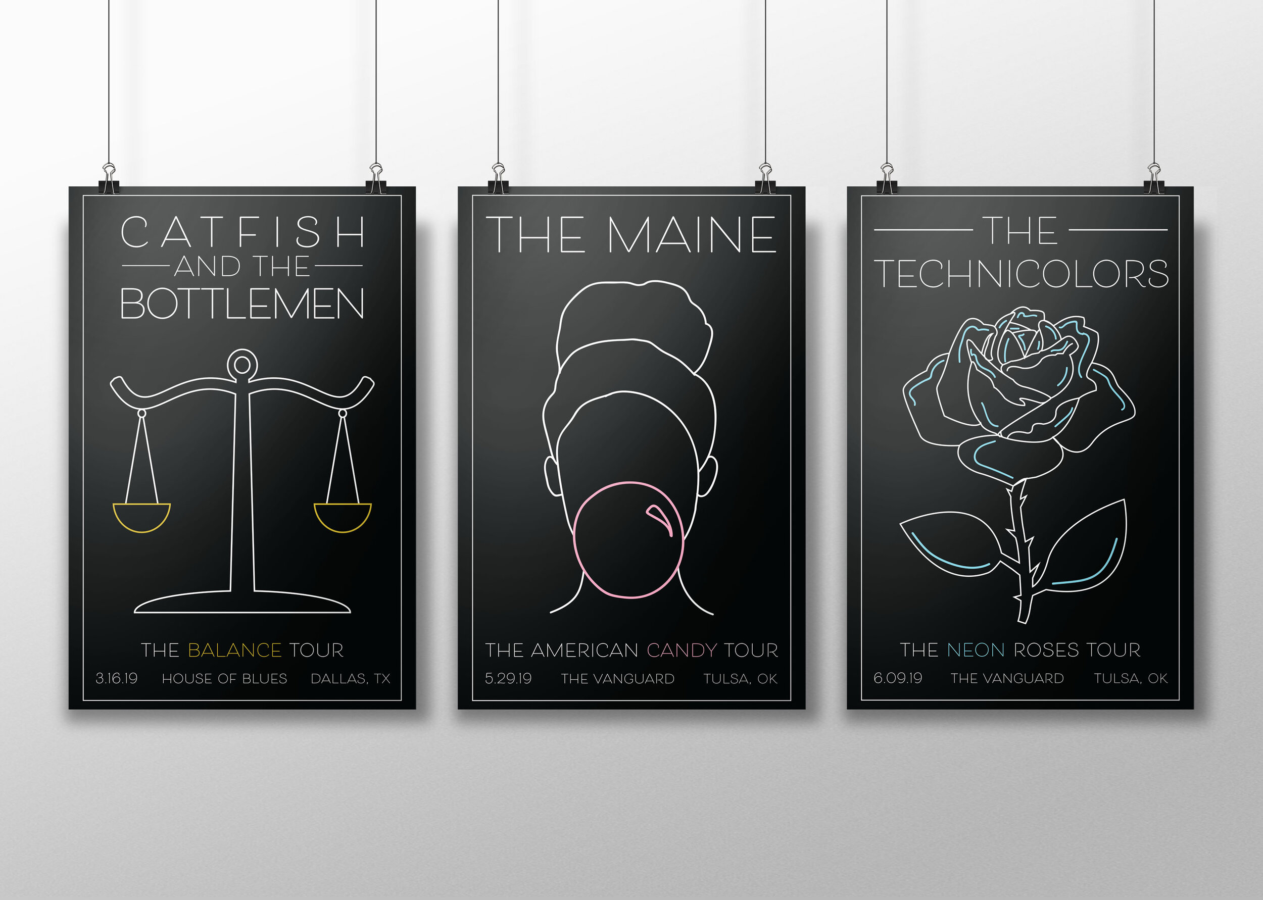 When a band decided to have an open concert for their fans, they will usually hire some artists who can create their posters, as they know that an awesome . Concert Poster Triptych Coincide Creative