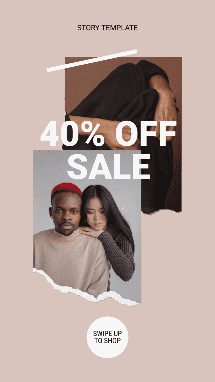 It includes 32 icons in customizable psd format and png format. Discount Sale Instagram Story Template