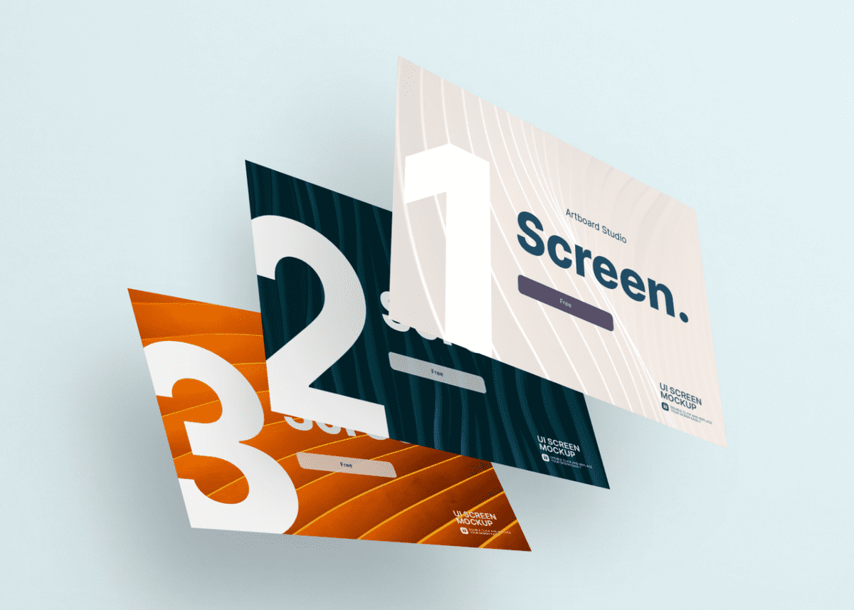 Customizable screen mockups for your next project. Screen Frames Mockup Template