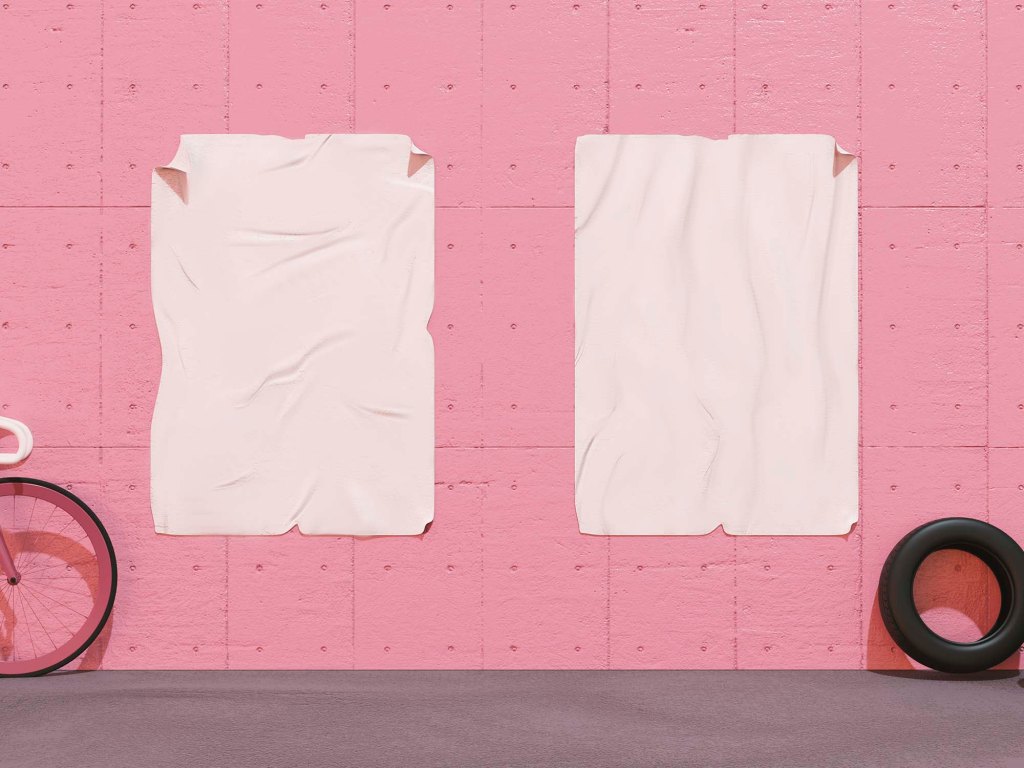 40+ Download Glued Poster Mockup Free&nbsp;Psd