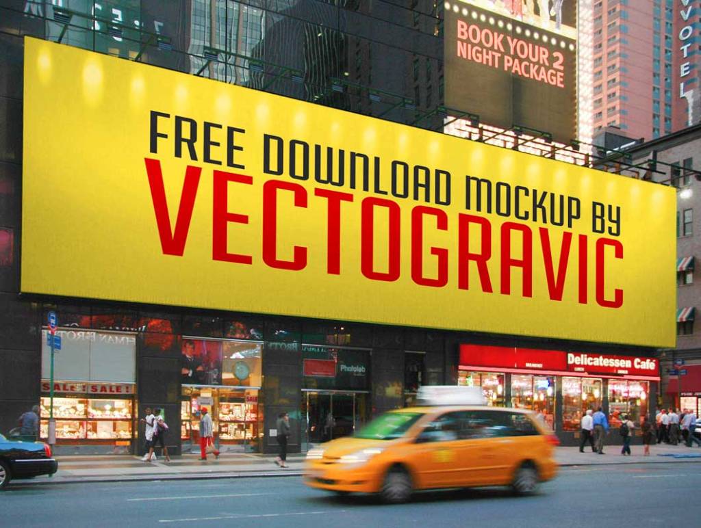 23+ Download Mockup Times Square Psd