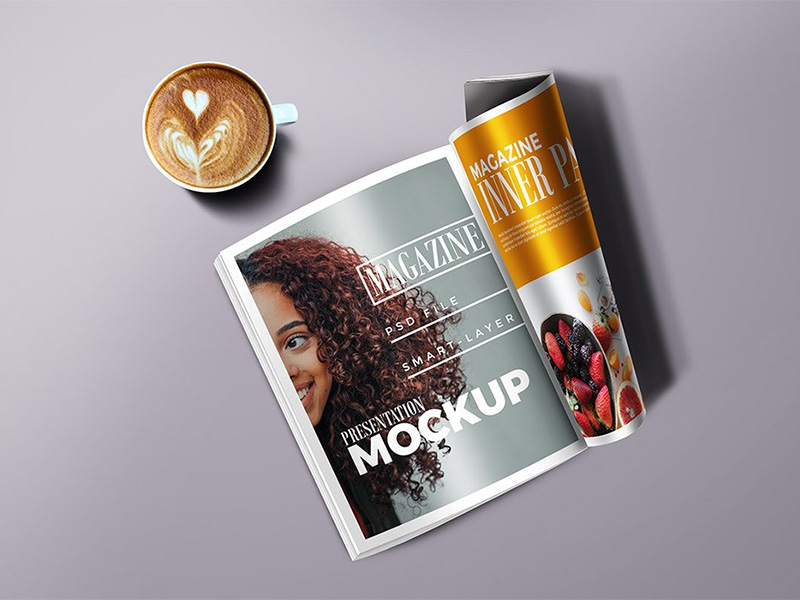 42+ Download Magazine Mockup Free&nbsp;Psd